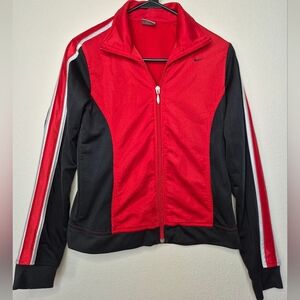 Nike Y2K Women's Red and Black Track Jacket